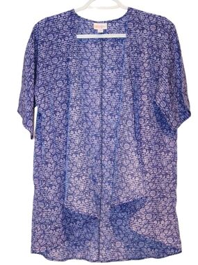 2/$30 🏷 Lularoe Purple Pattern Bianka Kimono Size 3 (10-14)